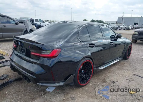 2024 BMW M3 Competition xDrive из США, поврежденный, VIN WBS43AY05RFS34821